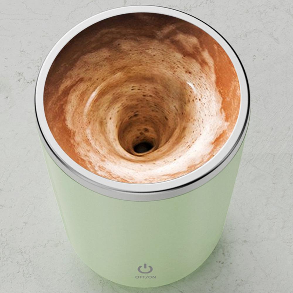 350ml Automatic Self Stirring Mug Coffee Milk Juice Mixing Cup Electric Stainless Steel