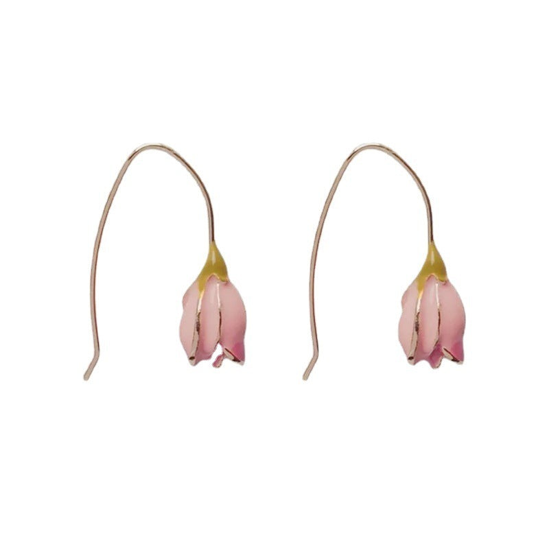 Ins Style Retro Sweet Tulip Earrings