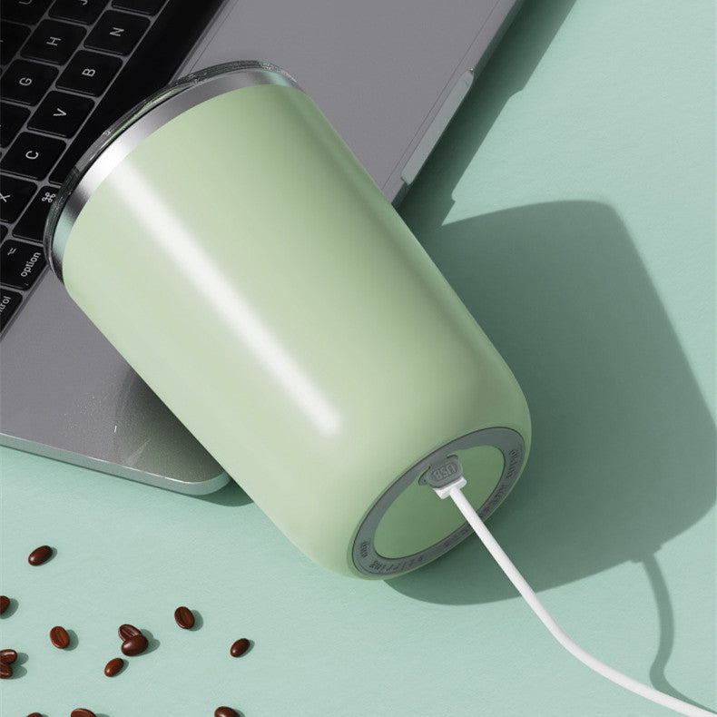 350ml Automatic Self Stirring Mug Coffee Milk Juice Mixing Cup Electric Stainless Steel