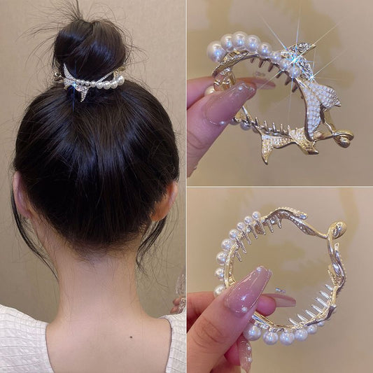 Double Fish Tail Pearl Ball Head Clamping Girl