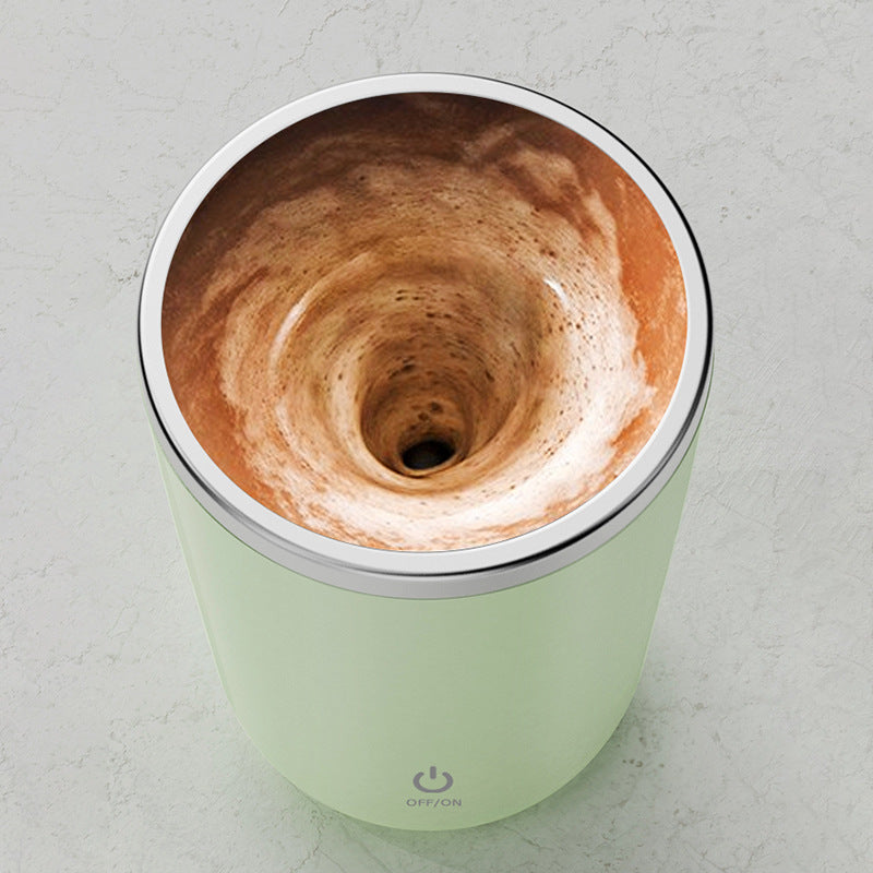 350ml Automatic Self Stirring Mug Coffee Milk Juice Mixing Cup Electric Stainless Steel