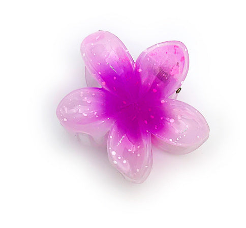 High Sense Plumeria Ruby Seaside Holiday Barrettes